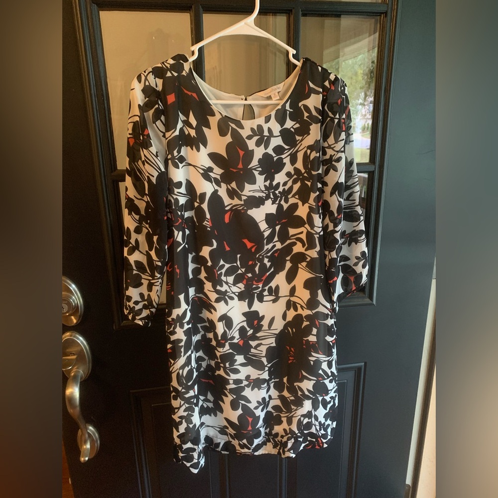 Charming Charlie Black and White Floral Dress
